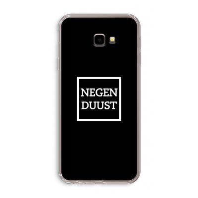 Negenduust black: Samsung Galaxy J4 Plus Transparant Hoesje