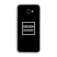 Negenduust black: Samsung Galaxy J4 Plus Transparant Hoesje