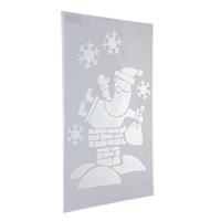 Kerst raamsjabloon - kerstman plaatjes - 54 cm - raamdecoratie - raamversiering