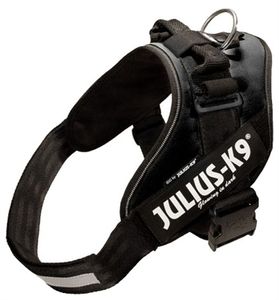 Julius K9 idc power-harnas / tuig voor labels zwart