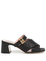 Moschino mules 60 mm en cuir - Noir - thumbnail