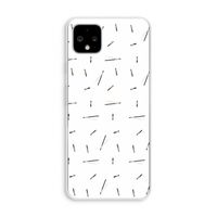 Hipster stripes: Pixel 4 XL Transparant Hoesje