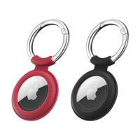 Cloud Silicone AirTag 2021 Keychain Case (2-Pack) - Black/Red