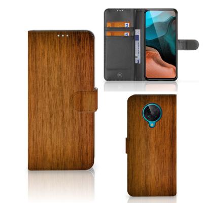 Xiaomi Poco F2 Pro | Book Style Case | Donker Hout