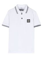 Stone Island Junior chemise en coton à patch logo - Blanc