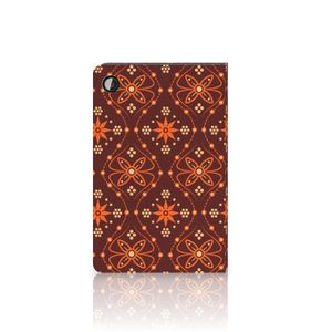 Samsung Galaxy Tab A8 2021/2022 Tablet Hoes Batik Brown