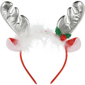 Home & styling Kerst diadeem - rendier gewei met oren - zilver