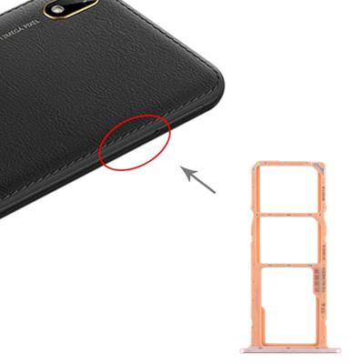 SIM-kaart lade + SIM-kaart lade + micro SD-kaart lade voor Huawei Y5 (2019) (goud)
