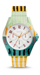 Horlogeband (Band + Kastcombinatie) Fossil ES4244 Onderliggend Silicoon Multicolor