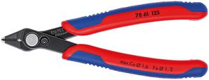 KNIPEX Electronic Super Knips 78 61 125 elektronica-tang Snijkant zonder facet, Met openingsveer