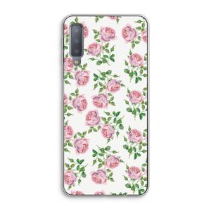 Kleine roosjes: Samsung Galaxy A7 (2018) Transparant Hoesje