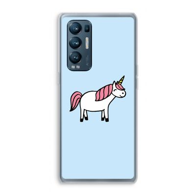 Eenhoorn: Oppo Find X3 Neo Transparant Hoesje