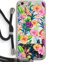 Tropisch 2: iPhone 6 / 6S Transparant Hoesje met koord
