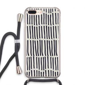Moroccan stripes: iPhone 7 PLUS Transparant Hoesje met koord