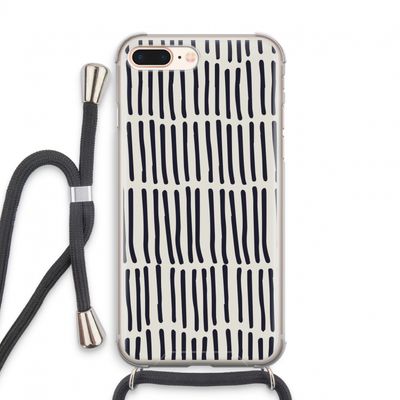 Moroccan stripes: iPhone 7 PLUS Transparant Hoesje met koord