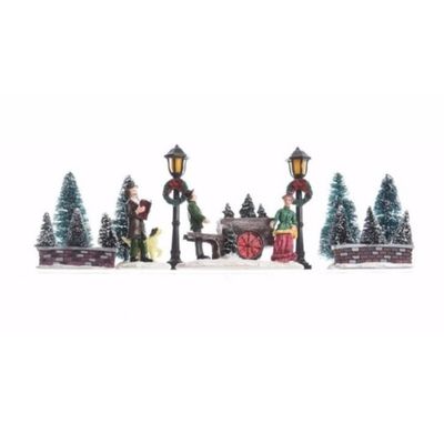 Kerstdorp maken kerst parkje 31 cm type 1