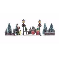 Kerstdorp maken kerst parkje 31 cm type 1