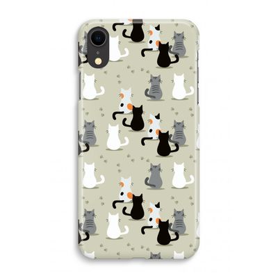 Katten: iPhone XR Volledig Geprint Hoesje