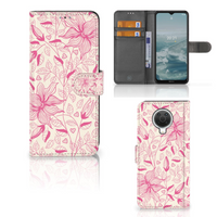 Nokia G10 | G20 Hoesje Pink Flowers - thumbnail