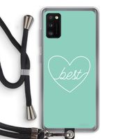 Best heart pastel: Samsung Galaxy A41 Transparant Hoesje met koord