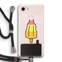 Raketijsje: Pixel 3 Transparant Hoesje met koord