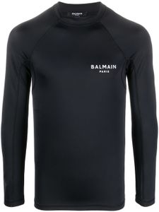 Balmain t-shirt à logo imprimé - Noir