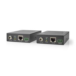 HDMI-Extender | Over Cat6 | tot 60 m | 4K@60Hz | 18 Gbps | Metaal | Antraciet