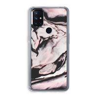 Roze stroom: OnePlus Nord N10 5G Transparant Hoesje