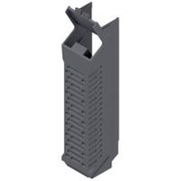 Weidmüller CH20M22 S PSCSC GGY 2019 DIN-rail-behuizing zijkant Gesloten, Met ventilatiesleuven, Voor DIN-rail montage 22.5 x 22.83 Kunststof Grijs 10 stuk(s)