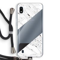 Biggest stripe: Samsung Galaxy A10 Transparant Hoesje met koord