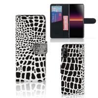 Sony Xperia L4 | Telefoonhoesje | Met pasjeshouder | Slangenprint