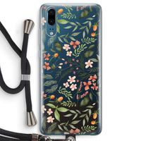 Sweet little flowers: Huawei P20 Transparant Hoesje met koord