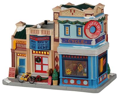 Wheelie'S Cycle And Skate Shop B/O Led Kerst - Lemax