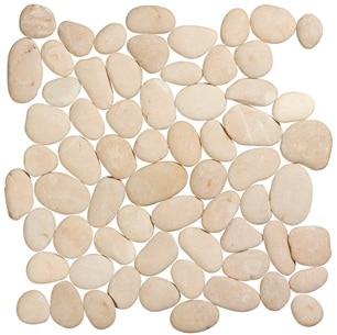 Stone Line Pebbles Mozaiek Tegel Kiezel - Rose Kiezels Ongeglazuurd 300x300mm