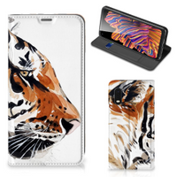 Bookcase Samsung Xcover Pro Watercolor Tiger - thumbnail