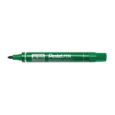 Permanente markeerstift Pentel N50-BE Groen 12 Onderdelen