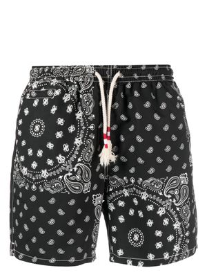 MC2 Saint Barth short de bain à motif cachemire - Noir