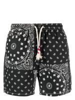 MC2 Saint Barth short de bain à motif cachemire - Noir