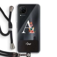 Pink Bouquet: Huawei P40 Lite Transparant Hoesje met koord