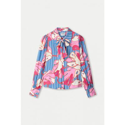 Pom Amsterdam - Blauw | Dames | Blouse | Blauw | 38 | regular | Kamst mode