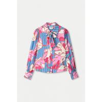 Pom Amsterdam - Blauw | Dames | Blouse | Blauw | 38 | regular | Kamst mode