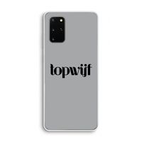 Topwijf Grijs Zwart: Samsung Galaxy S20 Plus Transparant Hoesje Topwijf Grijs Zwart: Samsung Galaxy S20 Plus Transparant Hoesje