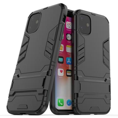 Schokbestendige PC + TPU case met houder voor 11 (zwart)