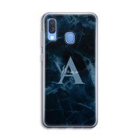 Midnight Marble: Samsung Galaxy A40 Transparant Hoesje