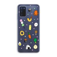 Happy bento friends: Samsung Galaxy A03s Transparant Hoesje