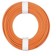 Donau Elektronik 175-017 Draad LiY 1 x 0.75 mm² Oranje 1 stuk(s)