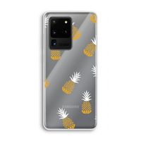 Ananasjes: Samsung Galaxy S20 Ultra Transparant Hoesje