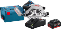 Bosch Professional GKS 18V-57 G + 4,0 Ah GBA accu en snellader - thumbnail