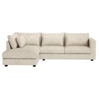 Leen Bakker - Hoekbank Chelsea Links - Poppy - Stof - Beige - 214x294x90 Cm