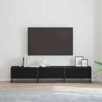 TV-kast Zwart eiken 210 x 35 x 41 cm Bewerkt hout